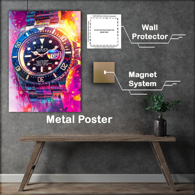 Buy Metal Poster : (The masters watch street rolex)