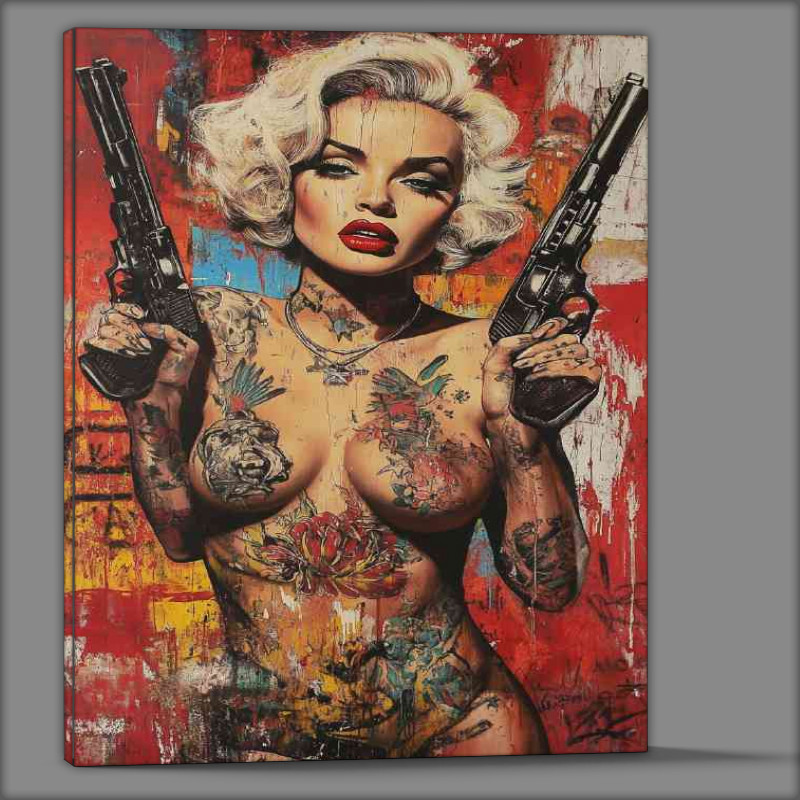 Buy Canvas : (Unique Marilyn Monroe been a bad girl)
