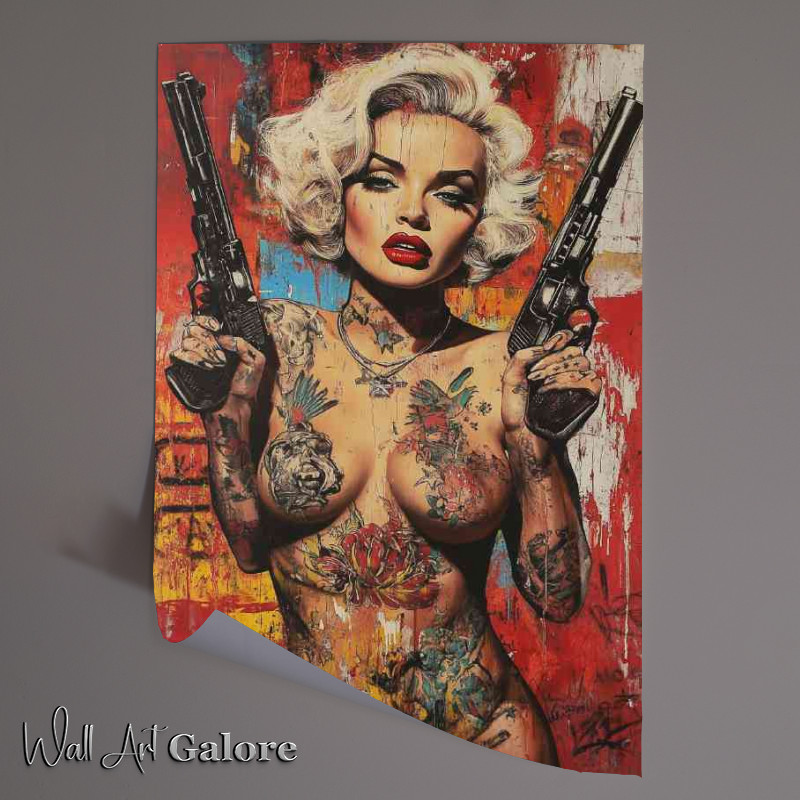 Buy Unframed Poster : (Unique Marilyn Monroe been a bad girl)
