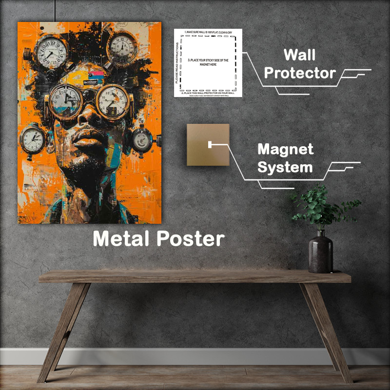 Buy Metal Poster : (What time is it graffiti)