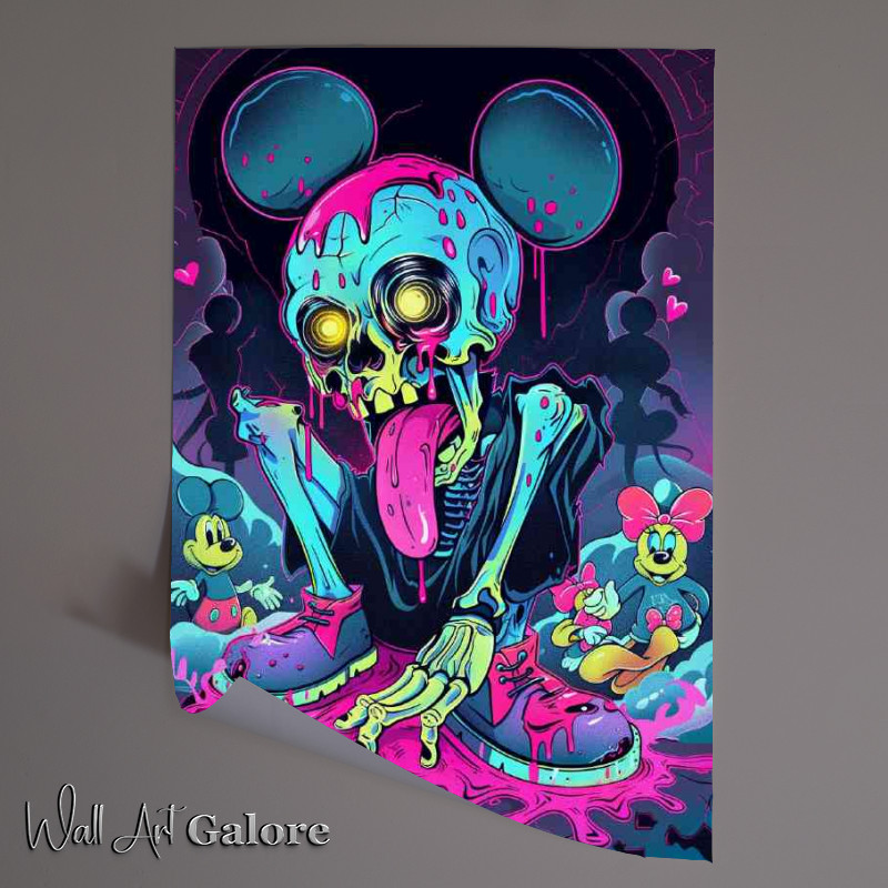 Buy Unframed Poster : (Zombie toxic mouse street art)