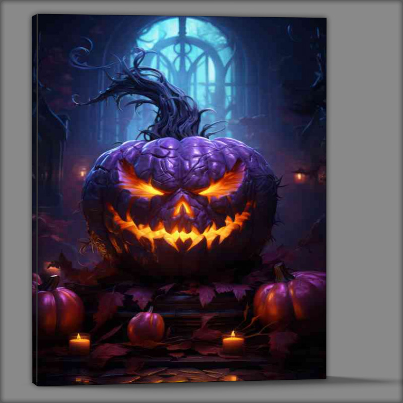 Buy Canvas : (Pumpkins in the witches castle)