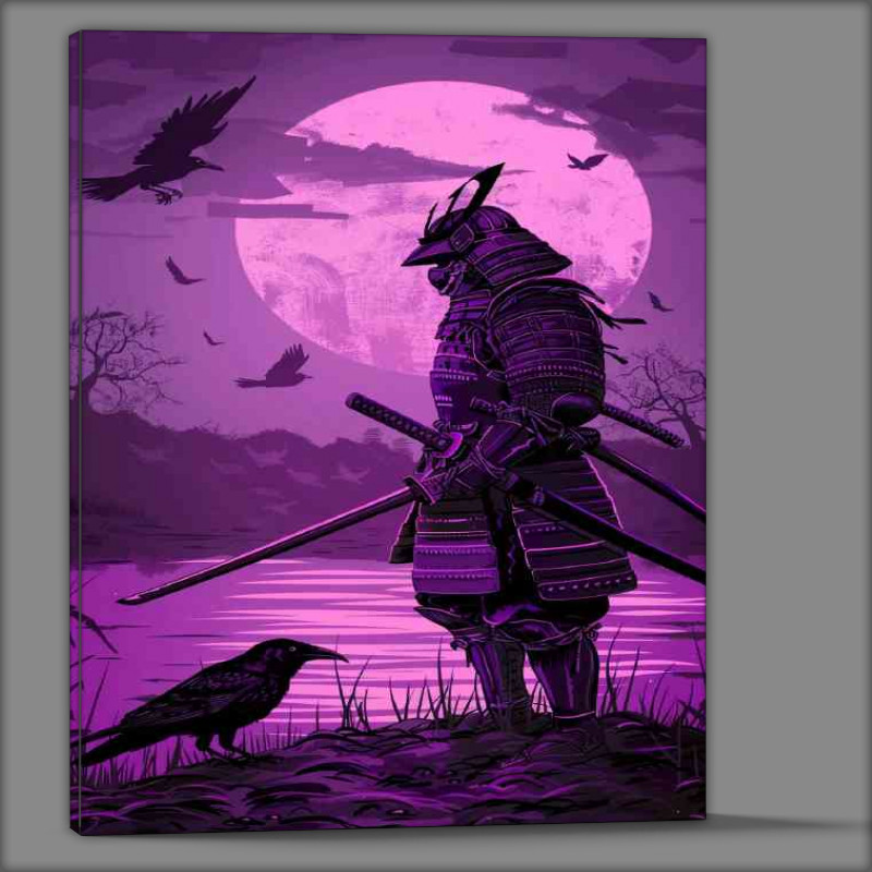 Buy Canvas : (Purple samurai standing)