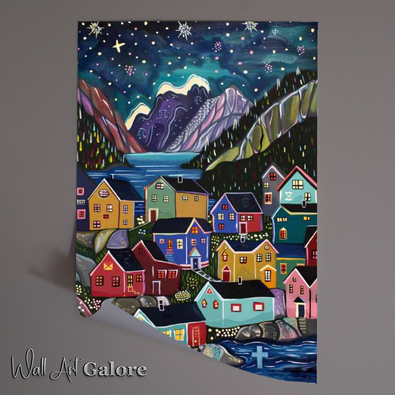 Buy Unframed Poster : (Fishing village houses)