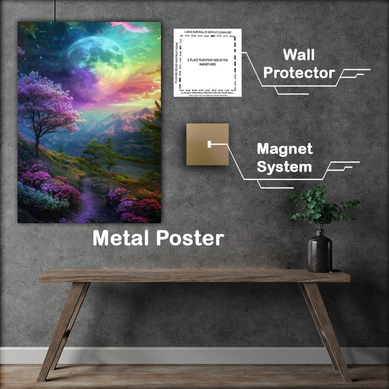 Buy Metal Poster : (Path leads to an alien planet)