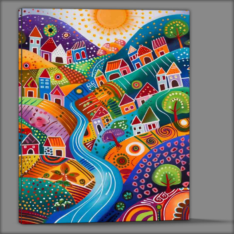 Buy Canvas : (The art deco vittle village)