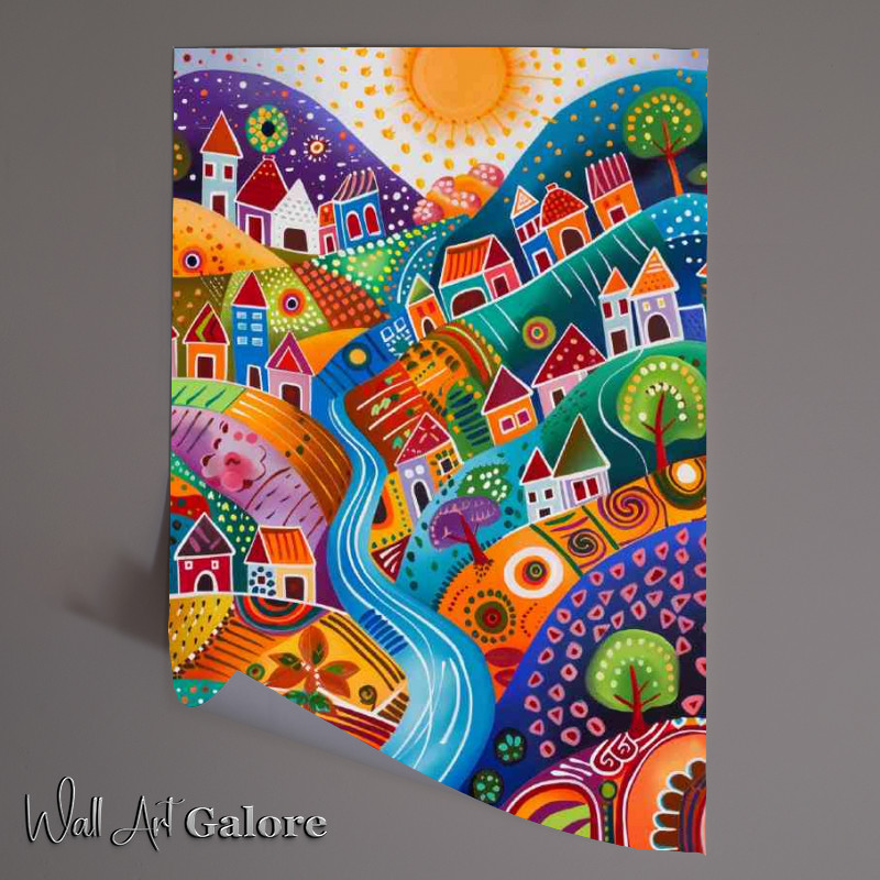 Buy Unframed Poster : (The art deco vittle village)