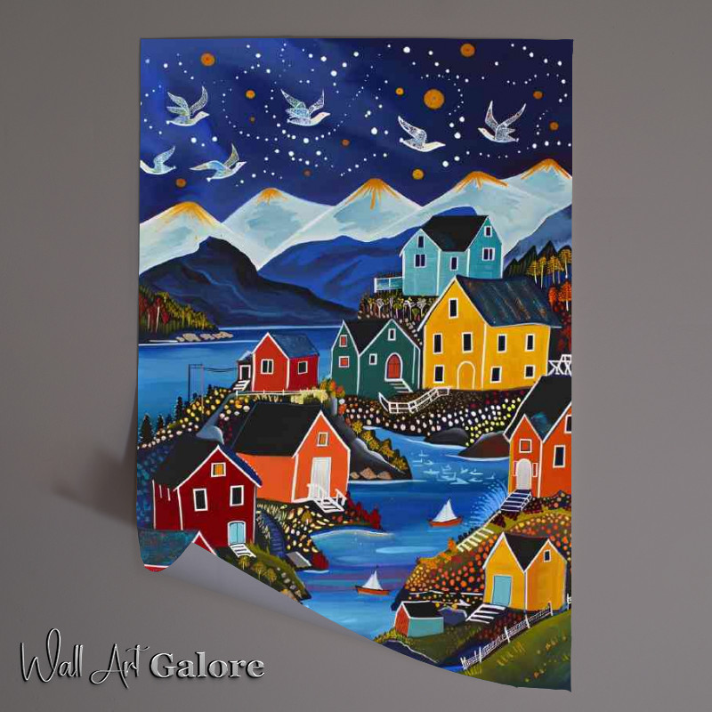 Buy Unframed Poster : (Scandinavian fishing village)