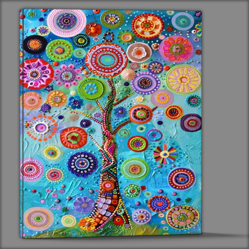 Buy Canvas : (Abstract colourful patterns in the tree)