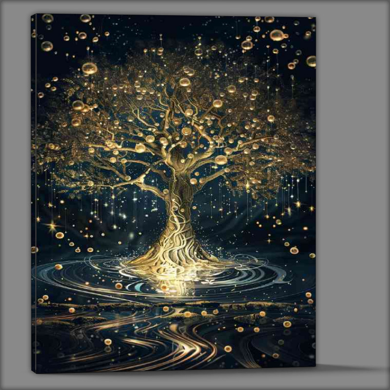 Buy Canvas : (Golden tree of life many branches)