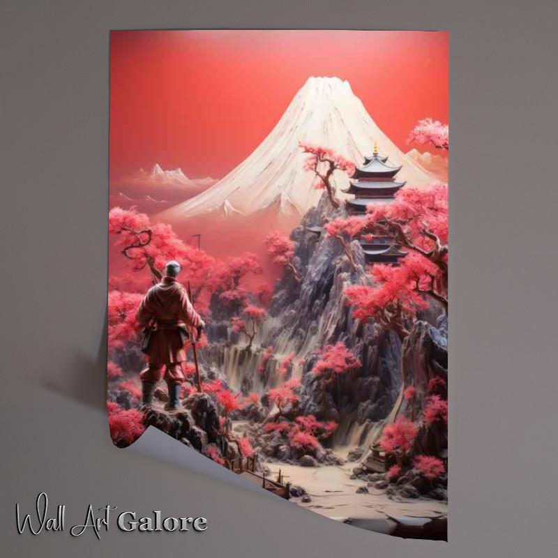 Buy Unframed Poster : (he Legendary Figures Top Samurai Heroes and Heroines my fuji)