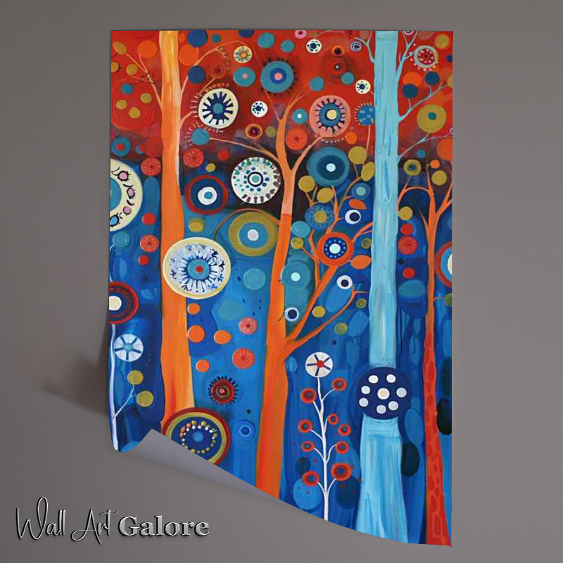 Buy Unframed Poster : (The circled trees abstract)