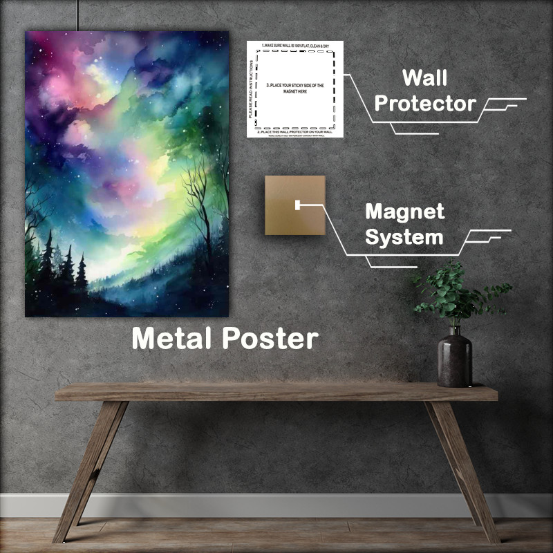 Buy Metal Poster : (Auroras Embrace)