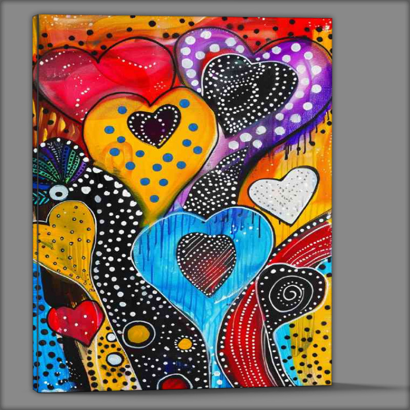 Buy Canvas : (Dreamy whimsical harts)