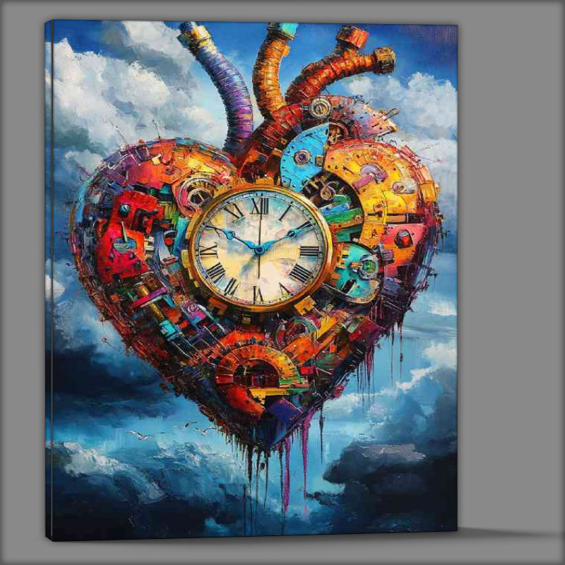 Buy Canvas : (Heart with abstract style)