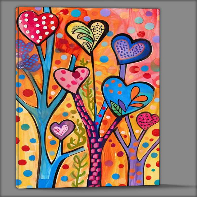 Buy Canvas : (Picacaso style love tree)