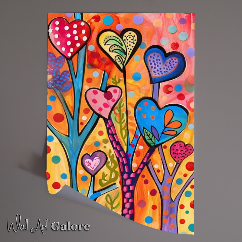 Buy Unframed Poster : (Picacaso style love tree)