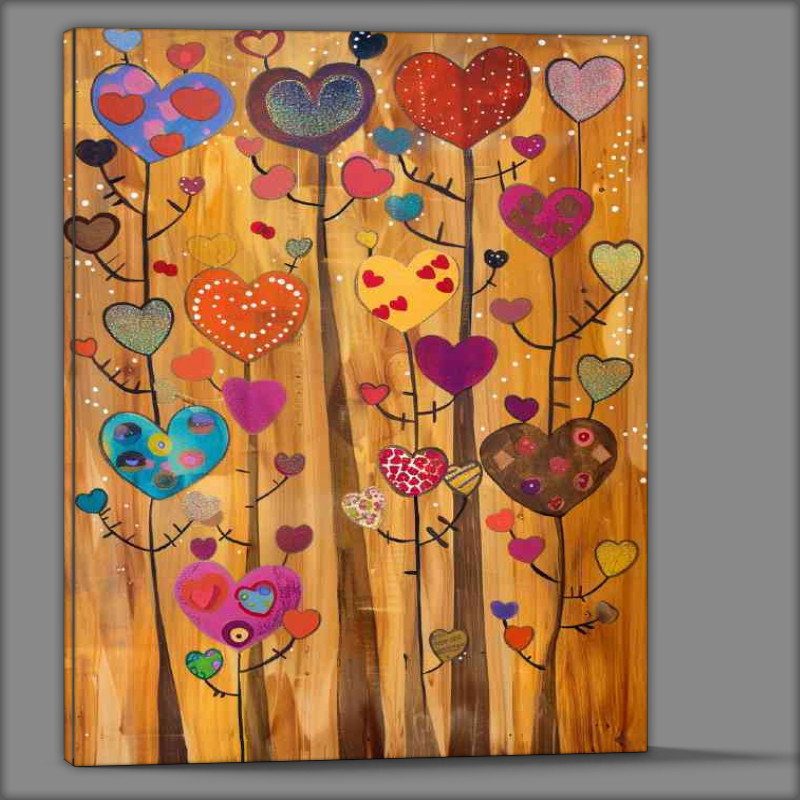 Buy Canvas : (Polka dots and love sticks)