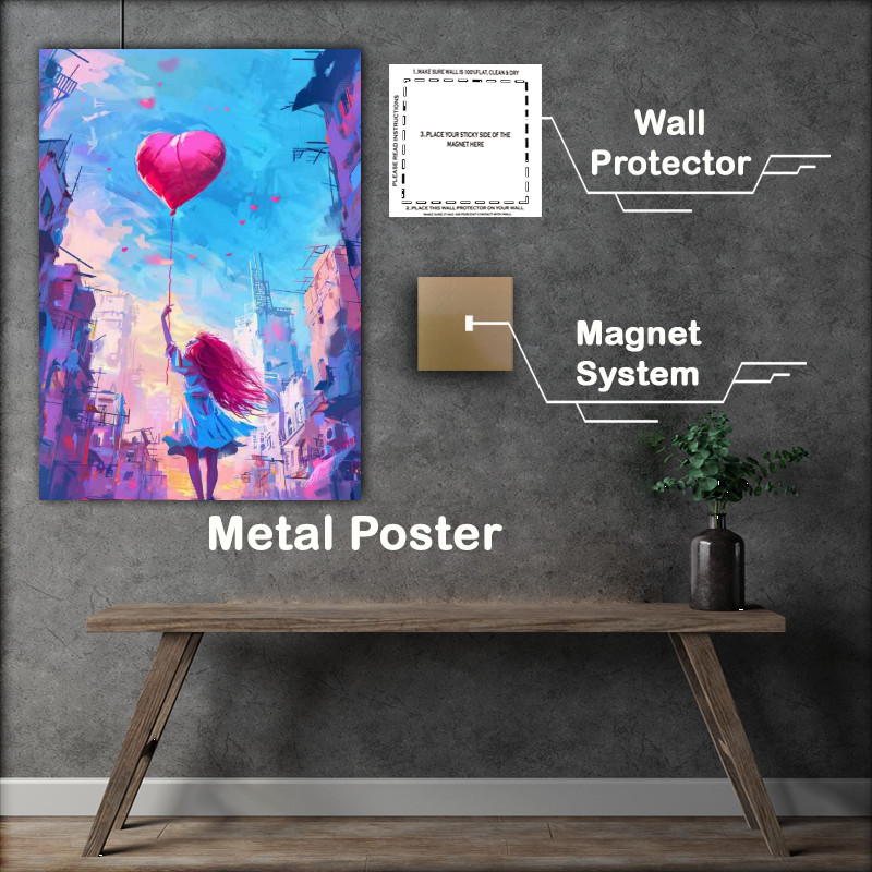 Buy Metal Poster : (Summer valentines love)