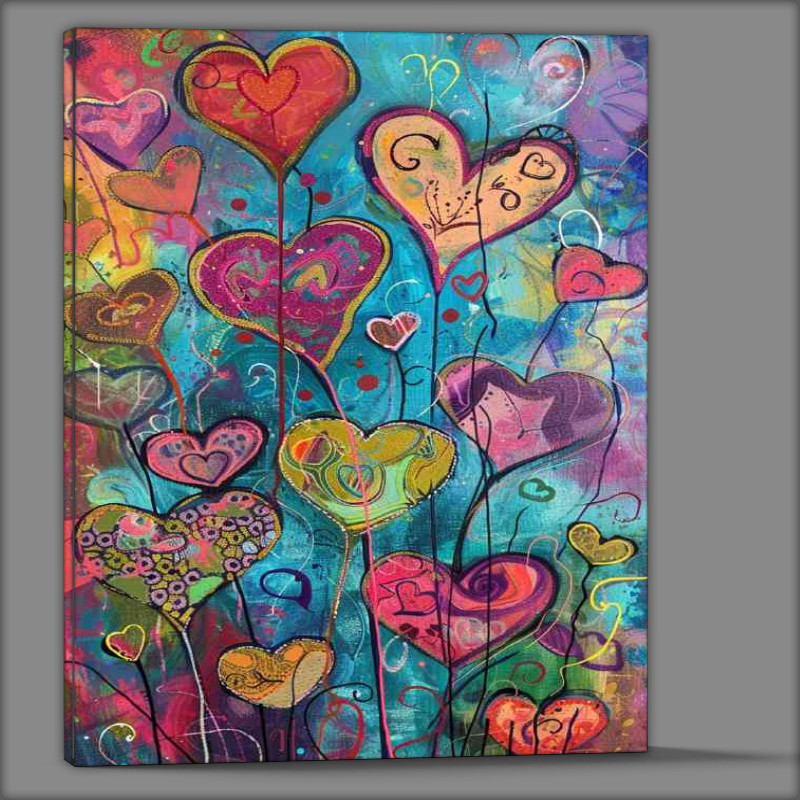 Buy Canvas : (The painted heart)