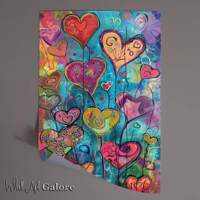 Buy Unframed Poster : (The painted heart)