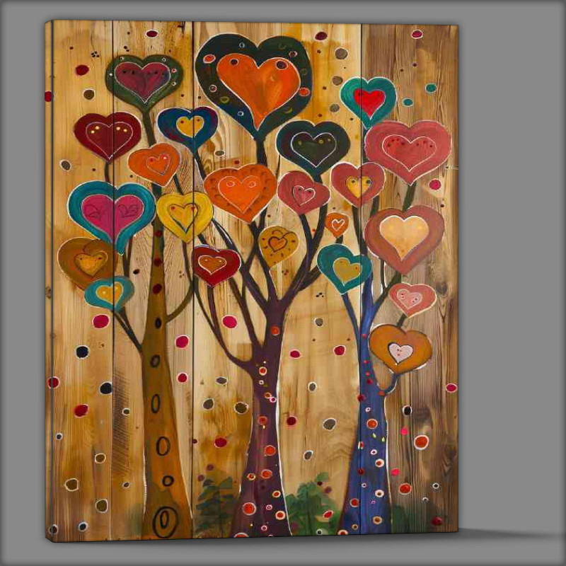 Buy Canvas : (Whimsical love tree)