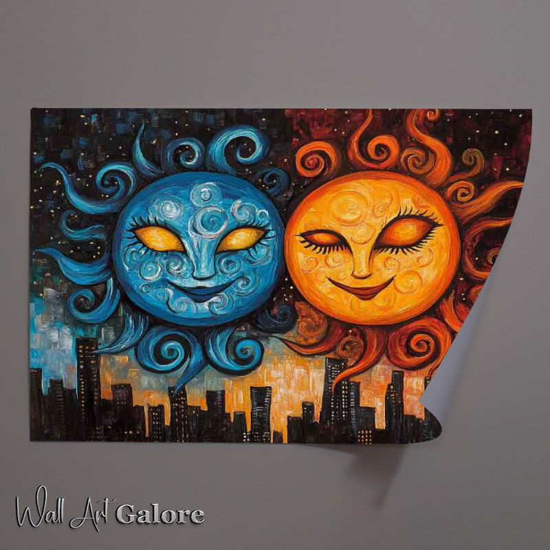 Buy Unframed Poster : (Two suns over the town)