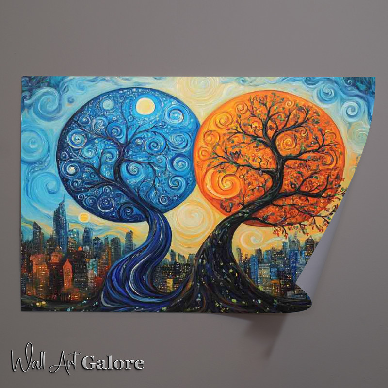 Buy Unframed Poster : (Ying and yang trees)