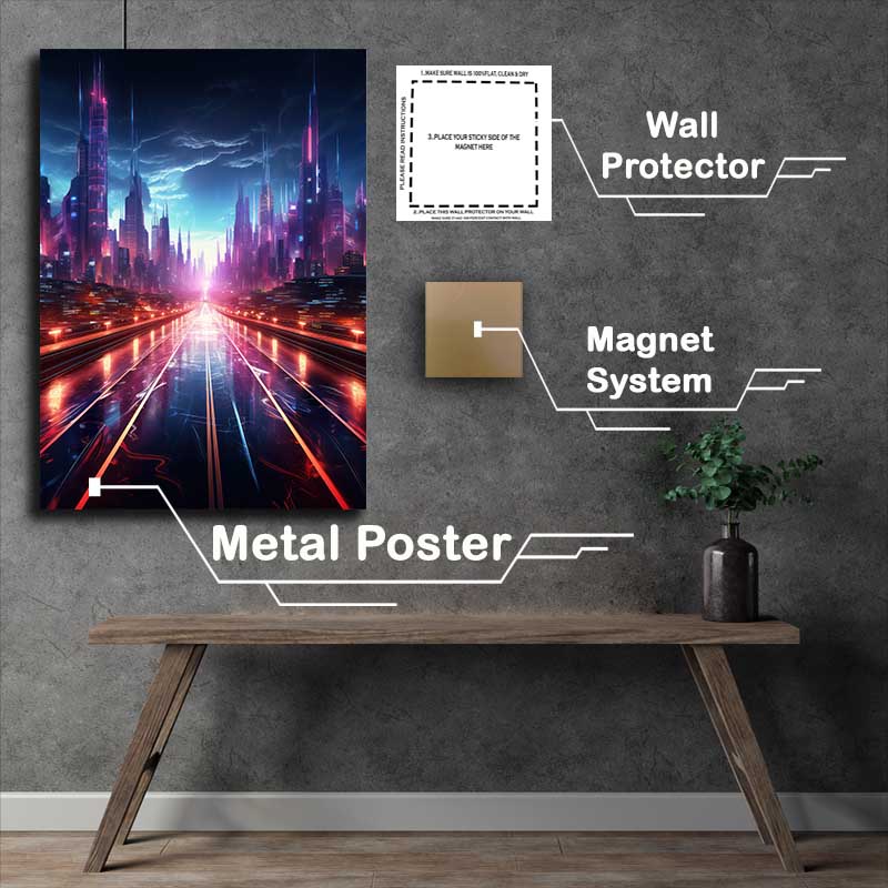 Buy Metal Poster : (Virtual Dystopia)