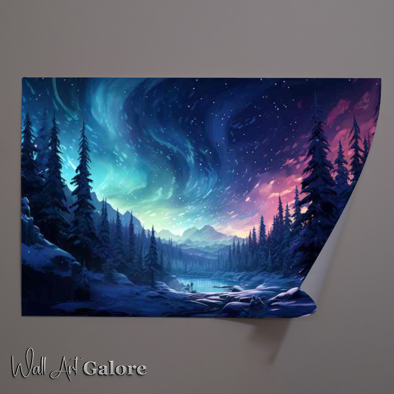 Buy Unframed Poster : (Northern Lights Natures Spectacular Light Show)