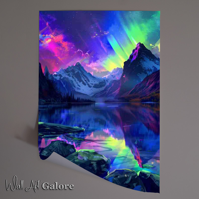 Buy Unframed Poster : (Aurora Borealis and Starry Nights)