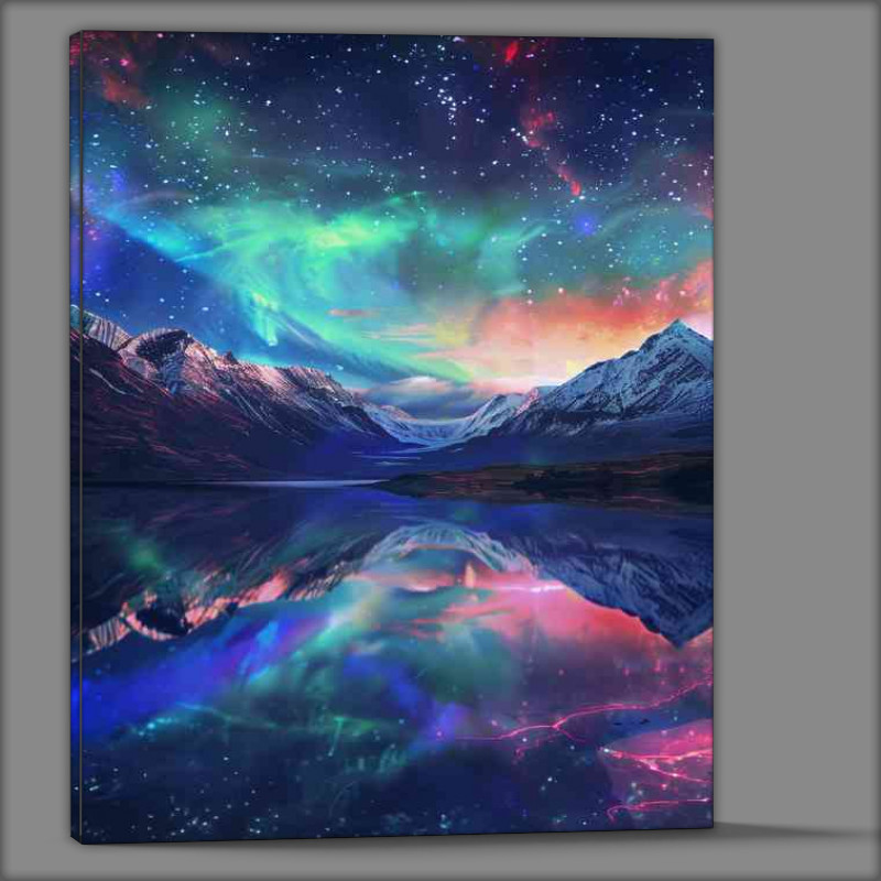 Buy Canvas : (Majestic Aurora Borealis Top Northern Lights)