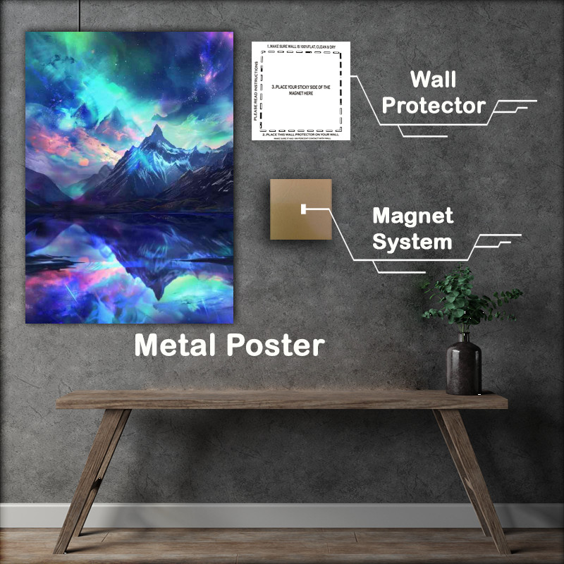 Buy Metal Poster : (Natures Light Show Spectacular Northern Lights)