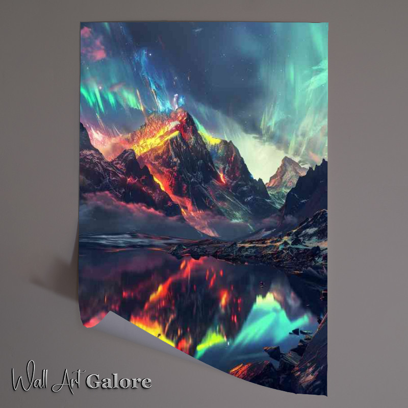 Buy Unframed Poster : (Northern Lights Spectacular Aurora borealis)