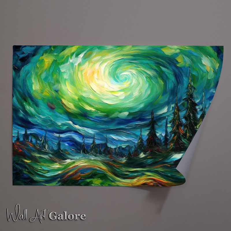 Buy Unframed Poster : (Spellbound Skies northern lights style)