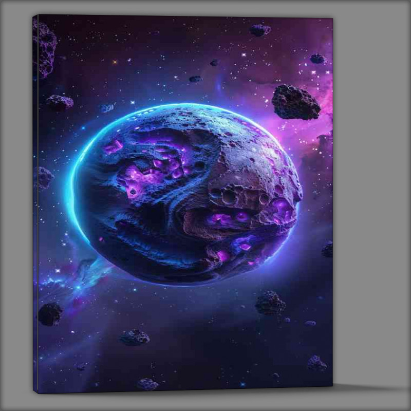 Buy Canvas : (The blue and purple planet)