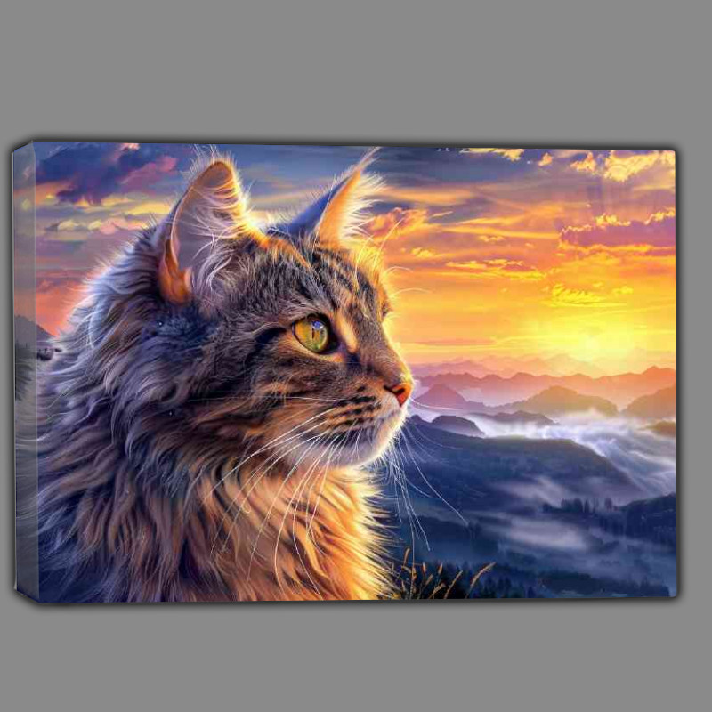 Buy Canvas : (Cat with the golden eyes)
