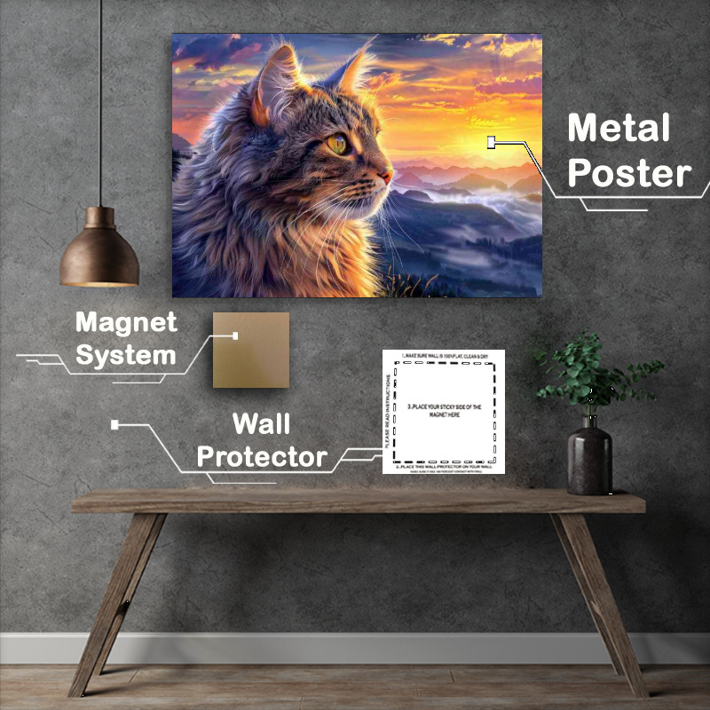 Buy Metal Poster : (Cat with the golden eyes)