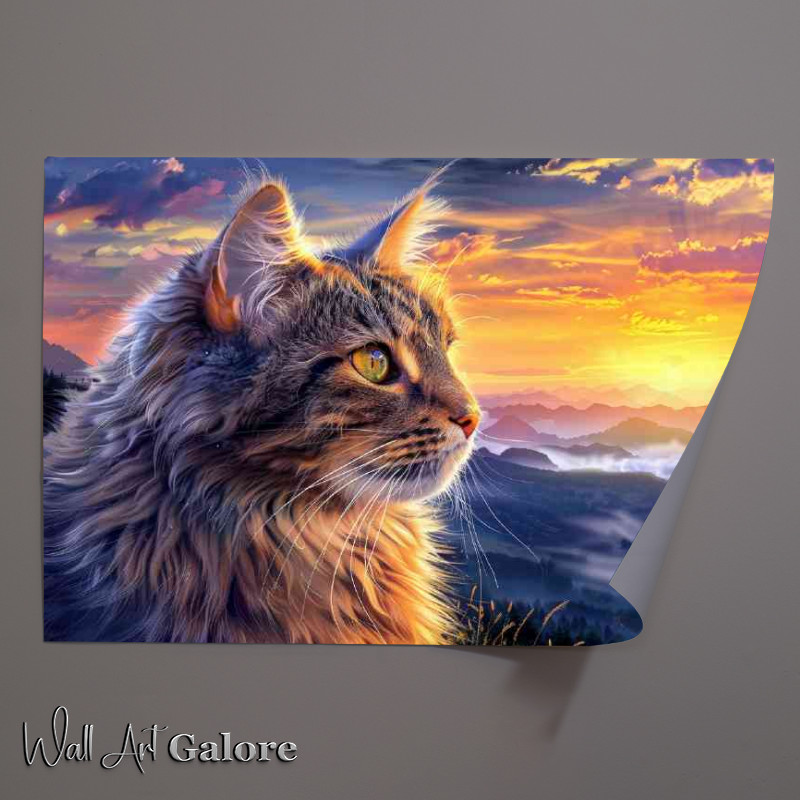 Buy Unframed Poster : (Cat with the golden eyes)