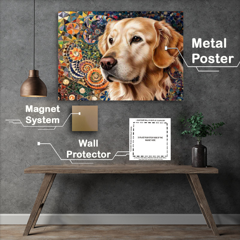 Buy Metal Poster : (of the golden retriver dog)