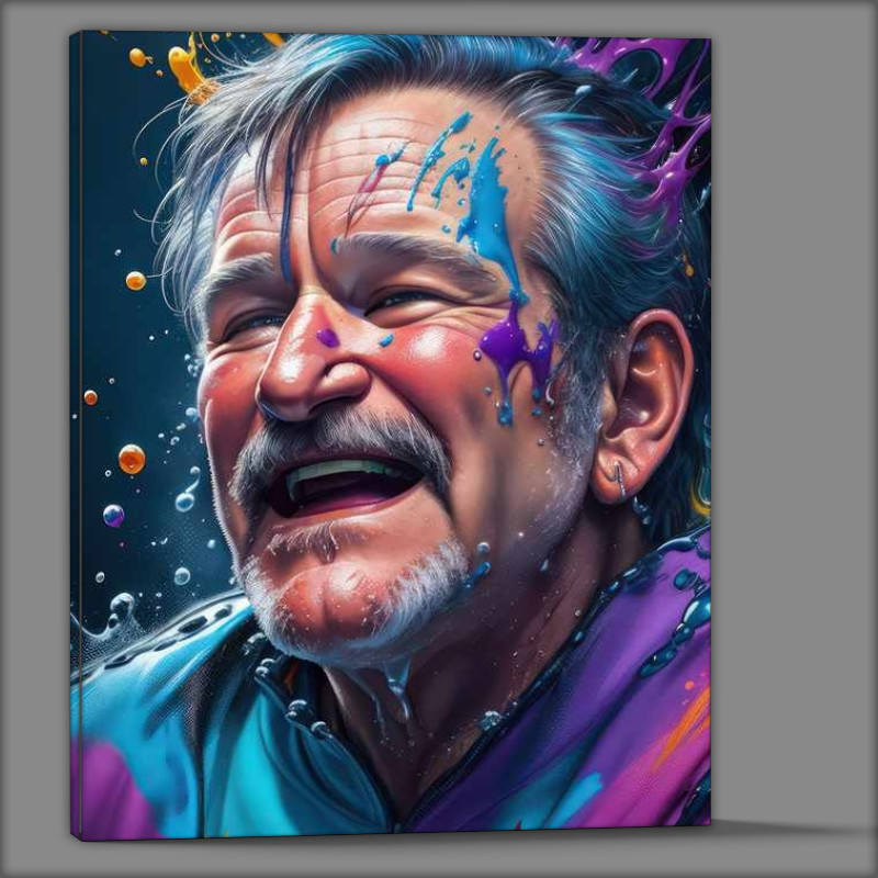 Buy Canvas : (Robin Williams a spalsh of colour art)