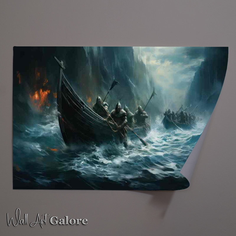 Buy Unframed Poster : (The Fascinating World of Viking Longships)