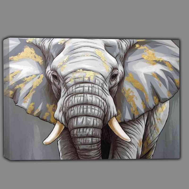 Buy Canvas : (Artistic portrayal of an elephant)