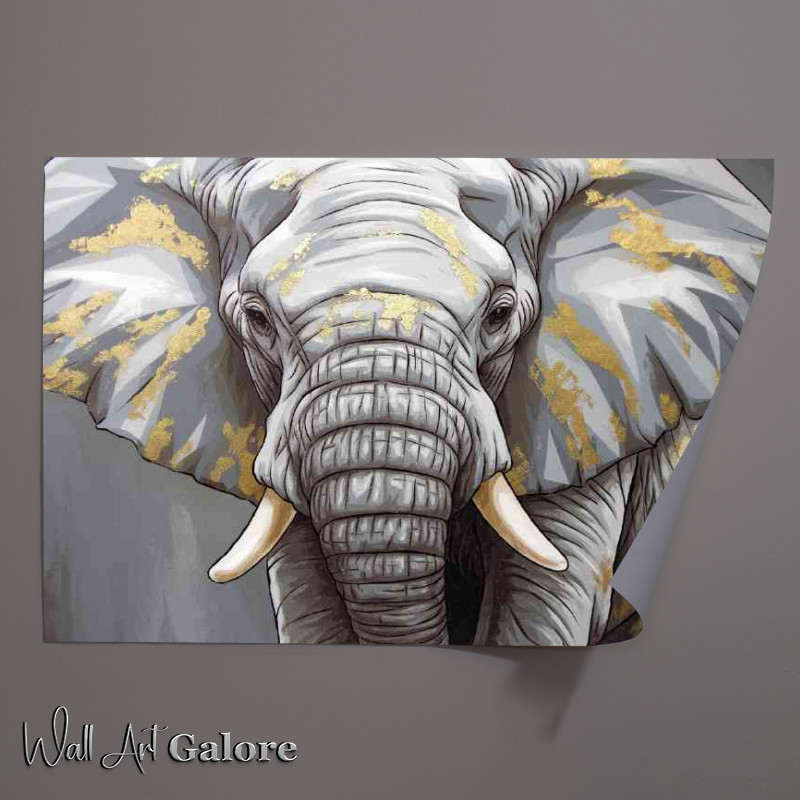 Buy Unframed Poster : (Artistic portrayal of an elephant)
