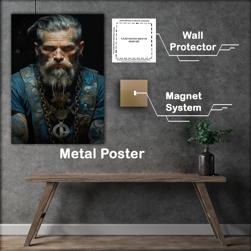 Buy Metal Poster : (Berserkers The Frenzied Warriors of Norse Sagas)