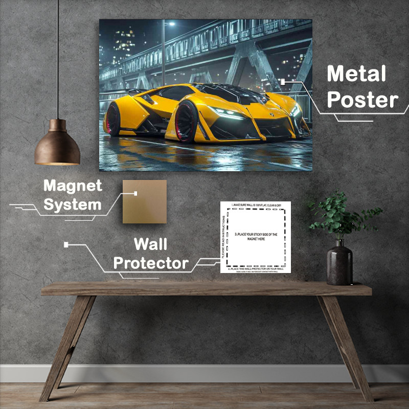 Buy Metal Poster : (Lamborghini hypercar concept)