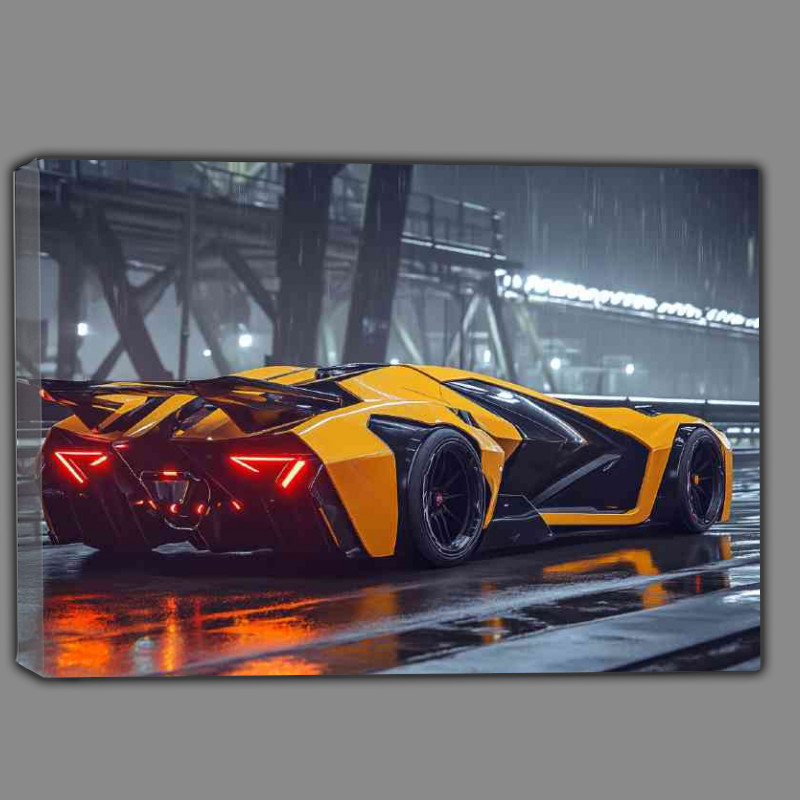 Buy Canvas : (Lamborghini style on industrial park)
