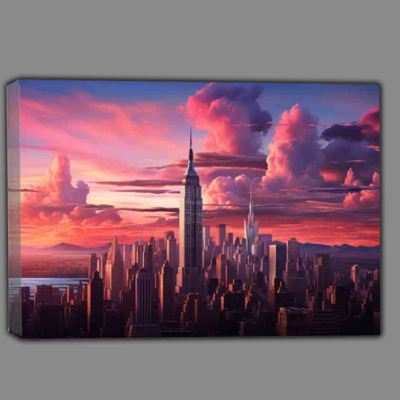 Buy Canvas : (Empire state building upper west side)