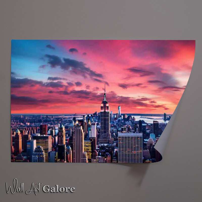 Buy Unframed Poster : (West sice views of the empire state building)
