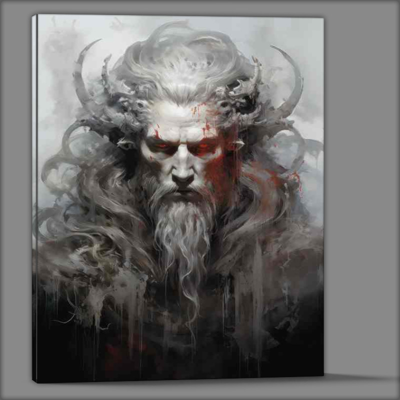 Buy Canvas : (Symbol of Odin and Viking Warriors)